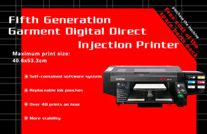 भाई जीटीएक्स प्रो ए 3 फ्लैटबेड के लिए डीटीजी डिजिटल प्रिंटर सीधे इंकजेट परिधान प्रिंटर - Product Image 4
