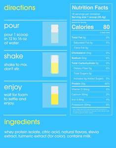 Proteína en Polvo Transparente 20G para Mujeres y Hombres, Envío Directo desde Almacén en EE. UU. |   Aislado de Suero de Leche de Animales Alimentados con Pasto, Sin Azúcar, Sin Lactosa - Product Image 3