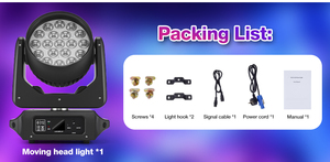 19x15W RGBW 4 trong 1 chùm/rửa/Zoom hiệu ứng sân khấu ánh sáng LED di động DJ ánh sáng với (<span class=keywords><strong>DMX</strong></span>/VC/SP/M-S) cho MP/DSC/wed/ha - Product Image 6