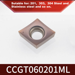 Độ chính xác cao VCGT110301-160402-DC/ccgt060204 Swiss loại máy tiện chính xác biến chèn cho kết thúc tốt đẹp - Product Image 3