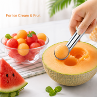 Aluminium zelfontdooiende dessertlepel voor ijs, watermeloen, fruit, keukenijslepel, gereedschap
