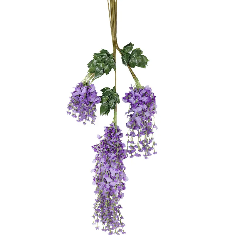 43.3inch Wedding Arch Hanging Decorative Faux Artificial Flower Wisteria Garland Vine Silk Artificial Flower Wisteria
