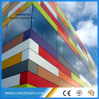 Panneau Composite Aluminium Alucobond Finition PVDF FEVE de 4 mm, Matériau ACP ACM 1500x3000 mm pour Revêtement Mural Intérieur et Extérieur
