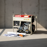 TECHNIC POWER Tragbarer Einzylinder-Benzingenerator 4-Takt Luftgekühlt GX390 380V DC Elektrostart 2KW 1/3 Phasen 8,3L