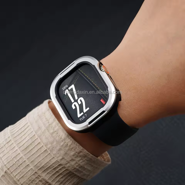 Armor Alloy+TPU Case Hollow Anti-Fall Protective case Watch Case for Apple Watch Bumper Cover for Apple Watch Smart case