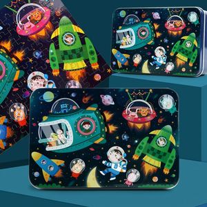 Rompecabezas de Dibujos Animados de 100 Piezas, Juguete Educativo para Niños, Juguetes para la Primera Infancia, Juegos de Mesa Interactivos para Padres e Hijos - Product Image 1