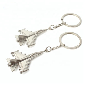 Móc Chìa Khóa Nhà Sản Xuất Custom Made <span class=keywords><strong>3D</strong></span> Logo Máy Bay Kim Loại Móc Khóa Cho Quà Tặng - Product Image 1