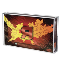 Boîte de collection ultra-premium en acrylique transparent pour Pokémon Mega Phantom Charizard X EX, avec couvercle magnétique robuste