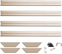 Kit de cadre en bois DIY pour peinture sur toile, barres de châssis en bois naturel, peinture diamant par numéros, cadres d'art mural