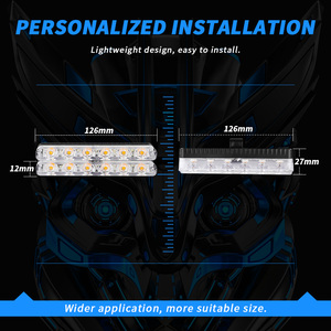 2023 Interruptor de control remoto de uno a cuatro para controlar la luz de recordatorio de coche de Flash remoto inalámbrico de emergencia roja y azul - Product Image 2
