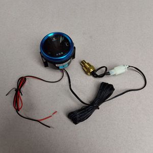 เกจวัดอุณหภูมิน้ำแบบดิจิตอลทรงกลม อิเล็กทรอนิกส์ 12V 24V ใช้ได้กับรถบรรทุกทั่วไป สำหรับการดัดแปลงและอัปเกรด - Product Image 5