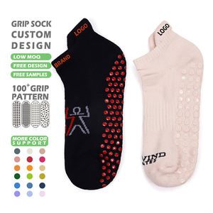 جوارب مضادة للانزلاق للكاحل للنساء، جوارب الترامبولين المخصصة، جوارب بيلاتس غير زلقة للقفز للبالغين - Product Image 1