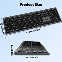 JOMAA Şarj Edilebilir USB Kablosuz Ergonomik Klavye ve Mouse Seti RGB Arkadan Aydınlatmalı Klavye ve Mouse Seti Dizüstü Bilgisayarlar için
