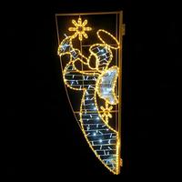 Outdoor LED Stern-Motiv Licht Riesige Symmetrische Straßenlaternen-Dekoration Weihnachten Neujahr Festival Laternenpfahl-Beleuchtung