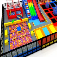 Équipement d'aire de jeu Rish avec trampoline intérieur et aire de jeux pour enfants