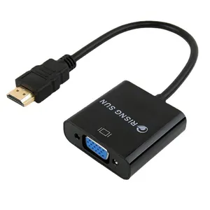 HDMI-zu-VGA-Kabel Best Buy Hochwertige Konverter adapter mit Audio-vergoldetem HDMI-VGA-Kabel von Stecker zu Buchse
