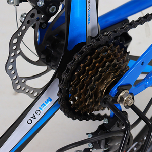 Bicicleta de Montaña Plegable DAURADA <span class=keywords><strong>King</strong></span> Kon de <span class=keywords><strong>26</strong></span> Pulgadas, 21 Velocidades, Frenos de Disco, Cuadro de Acero al Carbono Resistente a Impactos - Product Image 5