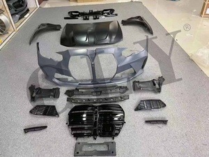 CLY parachoques del coche para <span class=keywords><strong>2019</strong></span> + <span class=keywords><strong>BMW</strong></span> Serie 3 <span class=keywords><strong>G20</strong></span> G28 <span class=keywords><strong>320i</strong></span> 325i 330i Facelift M3 kits de cuerpo parrilla guardabarros hood difusor de tubo de escape - Product Image 2