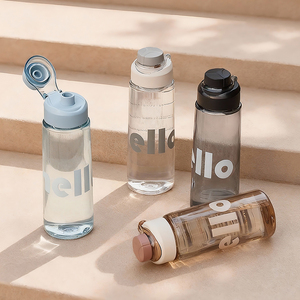 Durable Plastic <strong>Water</strong> 800ML <strong>Bottle</strong> Portable Sports <strong>Water</strong> Cup Anti Drop Leak Proof Lightweight Travel For Outdoor With Rope - Product Image 1