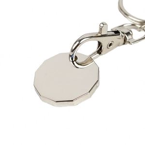 Personalized Trolley Coin Holder <b>Key</b> Ring Keychain Custom <b>Metal</b> Euro Shopping Cart Token Keychain - Product Image 3