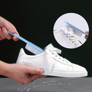 <b>Shoe</b> Brush Set 3Pcs <b>Soft</b> Plastic Bristles For Cleaning And Stain Removal Home Use - Product Image 4