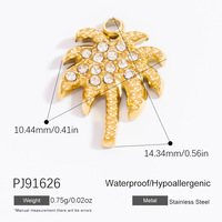 SUMMLY High-End 18K Chapado en oro de acero inoxidable DIY Accesorios de joyería Pulsera Collar Colgantes de moda Encantos Joyería de moda