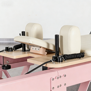Machine de <span class=keywords><strong>Pilates</strong></span> commerciale rose en aluminium, lit de <span class=keywords><strong>yoga</strong></span> pliable pour <span class=keywords><strong>studio</strong></span> et usage domestique - Product Image 2