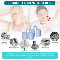 Dispositif anti-ronflement pour soulagement respiratoire 2025 Arrêtez de ronfler Clips nasaux de voyage Solutions de ronflement assistées par le sommeil Dilatateur nasal