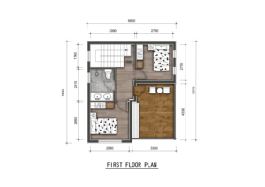 บ้านสำเร็จรูป Plan6070 ขนาด 104 ตร.ม. 2 ชั้น แบบโมดูลาร์ปรับเปลี่ยนได้ บ้านพักตากอากาศ 3 ห้องนอน 3 ห้องน้ำ บ้านสำเร็จรูปสมัยใหม่ บ้านสองชั้น วิลล่าสำเร็จรูป - Product Image 4