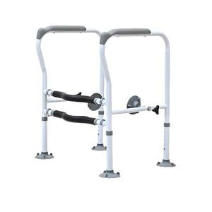 Barre d'appui de sécurité pour toilettes pour personnes âgées avec bande antidérapante, conception intérieure sans obstacle, ventouse, pédale pliable, sans perçage requis - Product Image 5