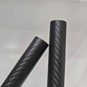 Tubos de Fibra de Carbono 3K, Varillas Redondas Negras, 100% Fibra de Carbono, Tamaño Personalizado para Transporte de Activador Químico - Product Image 3