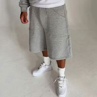 Shorts de sport amples pour hommes, en coton épais 22 GSM de haute qualité, pour la course à pied