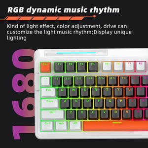 Nouveau clavier de jeu mécanique USB filaire RVB rétroéclairé 83 touches avec écran rotatif et interrupteurs <span class=keywords><strong>Cherry</strong></span>/<span class=keywords><strong>Gateron</strong></span>/Kailh – Ventes Flash 2026 - Product Image 3