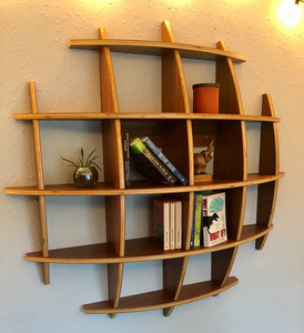 Estante de Pared Rectangular de Madera Personalizable, Mueble Geométrico Colgante para Oficina, Sala de Estar, Cocina y Baño - Product Image 5