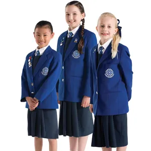 Custom Factory Supply Primary Children High Kids Kindergarten School Uniforms Boys Girls Back To School Dressy
