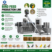 Nouvelle machine extrudeuse-broyeur automatique haute capacité pour aliments aquatiques et pour oiseaux, ligne de production de granulés flottants à double vis