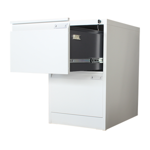 Armoire de classement de bureau en acier à 2 tiroirs, armoire verticale de bureau en métal avec <span class=keywords><strong>tiroir</strong></span> - Product Image 4