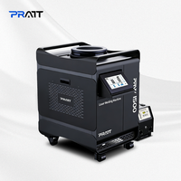 Machine de soudage au laser portative numérique automatique à refroidissement par eau en acier inoxydable Pratt de haute qualité 1500W, nouvelle