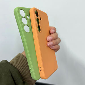 Pour Samsung S24 <span class=keywords><strong>Plus</strong></span> S23 FE housse en silicone pour Galaxy S25 Ultra S22 FE S21 souple doublure en Fiber de TPU housse coque de téléphone - Product Image 2