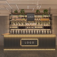 Comptoir de Caisse d'Angle Personnalisable en Fer, Double Face, Robuste, Industriel, pour Salon de Thé, Billard, Restaurant, BBQ