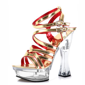 Botas Góticas Leecabe de 14 cm con Tacón de Aguja, Sandalias de Tacón Alto para Mujer, para Pole Dance, Verano, Estilo Gótico, Fetiche, Vestido Completo con Punta Abierta - Product Image 2