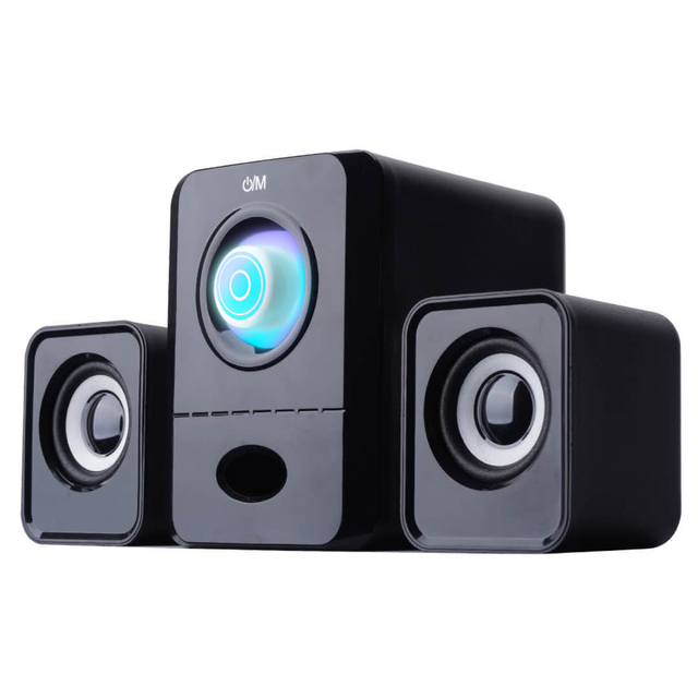 YKS-2100 2.1 Speaker Subwoofer Super Bass Stereo Sound for Digital Four-Way Audio Crossover for Digital EZCast Voice Control