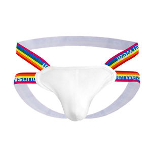 Slip string pour homme taille basse arc-en-ciel - Coton respirant avec poche en U, design dos ouvert, slip T-back, fabricant OEM ODM, <span class=keywords><strong>commande</strong></span> en gros - Product Image 4