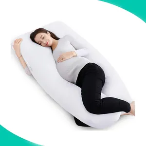 Travesseiro de gravidez personalizado de fábrica, comprimento total, cama de corpo inteiro em u para mulheres