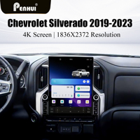 Lecteur DVD de voiture Android Penhui pour Chevrolet Silverado 2019-2023 Écran multimédia Tesla 16,8 pouces Navigation GPS Audio DSP