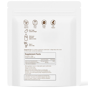 Suplemento de Vitamina D3 10000 <span class=keywords><strong>IU</strong></span> com K2 (MK-7) 200 Mcg em Cápsulas de Gel Macias com Óleo de Coco, Marca Privada OEM - Product Image 6