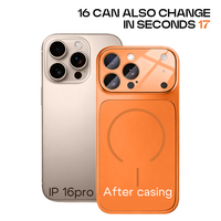 Coque de téléphone antichoc avec protection d'appareil photo couleur unie, finition mate dépolie, électroplaquée, compatible charge sans fil magnétique et support anneau magnétique pour