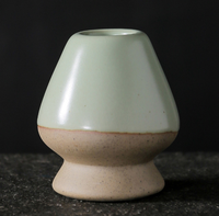 Estick Bambou Matcha Support de Fouet à Thé Japonais Matcha Repose-Fouet Support Céramique Accessoires Bol à Matcha Support de Fouet