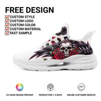 Autocollant de transfert de logo personnalisé, baskets Skull Court, respirantes, en mesh, avec amorti, chaussures de course OEM/ODM pour hommes et femmes