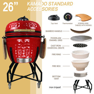 Auplex เตาย่างบาร์บิคิวเซรามิกกลางแจ้งขนาด26นิ้ว <span class=keywords><strong>XXL</strong></span> <span class=keywords><strong>kamado</strong></span> - Product Image 5